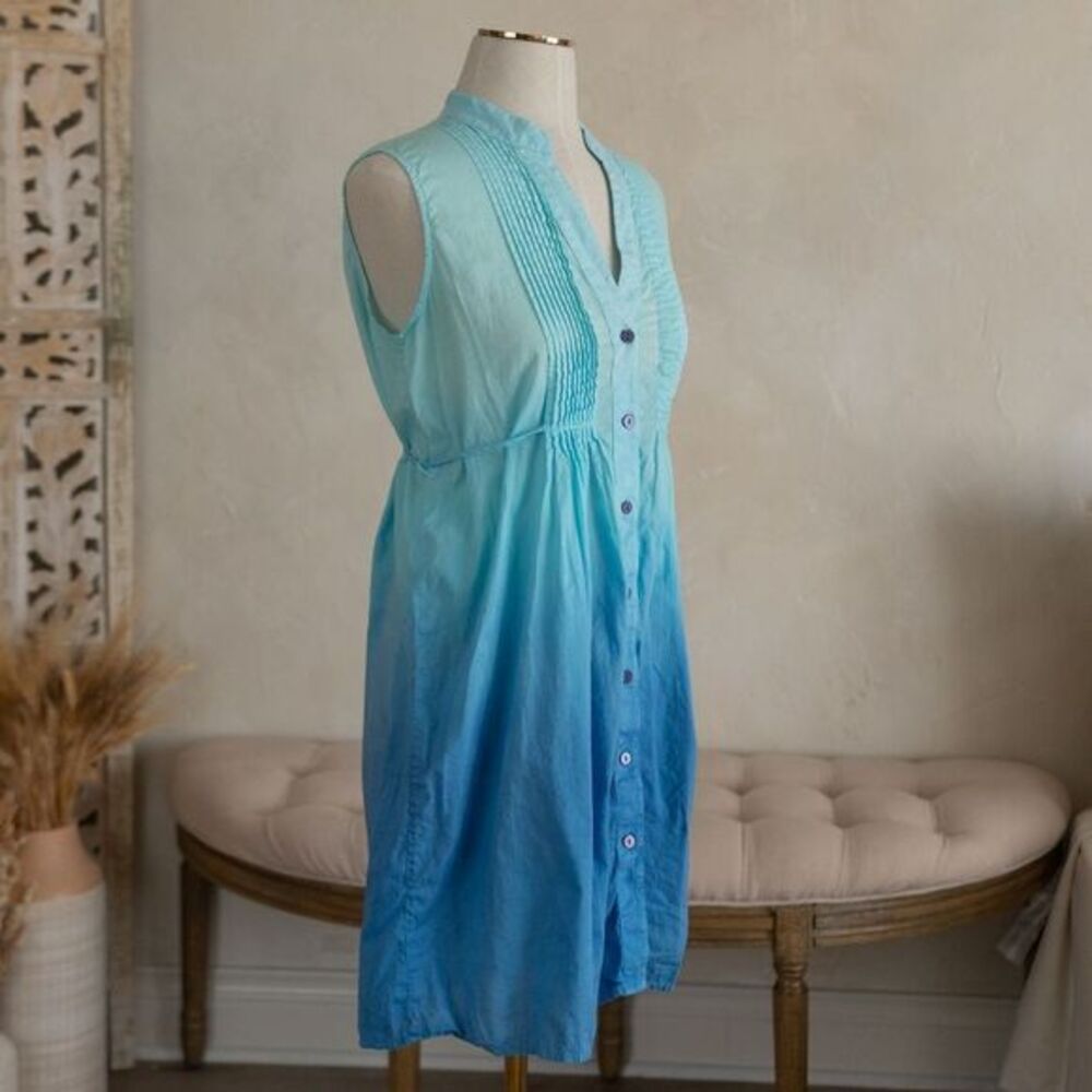La Blanca by Rod Beattie Blue Ombré Dress/Coverup size S